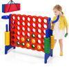 AKUSTIK Giant Connect Game Outdoor, 4 in a Row Jumbo 4 to Score Connect Game for Kids Adults Family Party Yard Lawn, Large Connect Game with Quick Release Slider 42 Jumbo Rings view 1