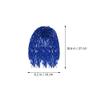 LUOZZY 5pcs Party Wigs Foil Tinsel Wigs Fancy Dress Shiny Metallic Short Wigs Colorful Headdress for 2024 New Year Carnival Costume Party Supplies view 2