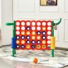 AKUSTIK Giant Connect Game Outdoor, 4 in a Row Jumbo 4 to Score Connect Game for Kids Adults Family Party Yard Lawn, Large Connect Game with Quick Release Slider 42 Jumbo Rings view 2