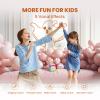Mini Karaoke Machine for Kids, 2026 TOP Toys Birthday Valentine's Day Gifts Ideas for Girls Ages 4, 5, 6, 7, 8, 9, 10, 12+ Years Old, Portable MP3 Player with 2 Wireless Mics for Family Home Party view 4