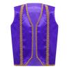 FEESHOW Kids Medieval Steampunk Tailcoat Boys Girls Sleeveless Vest Gothic Jackets Waistcoat Performance Cosplay Costume Purple 6 Years view 1