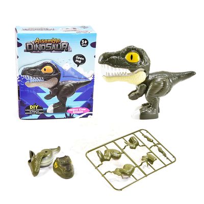 Kgler 90534 DIY Dinosaur T-Rex Green DIY Kit with Skeleton to Assemble