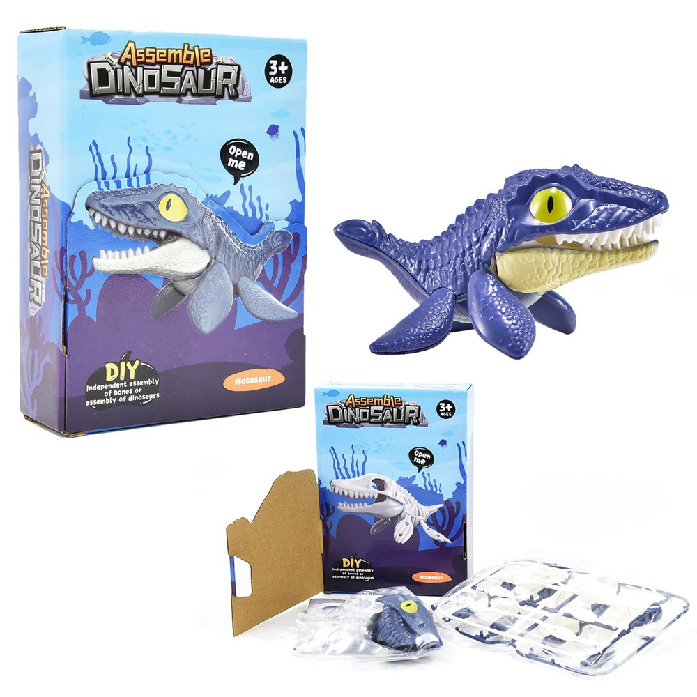 Kgler 90532 - DIY Dinosaur Mosasaurus DIY Kit with Skeleton to Assemble
