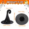 BESPORTBLE Halloween Witch Hat, Witch Hat for Women Headdress Halloween Party Carnival Christmas Cosplay view 3