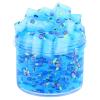 MKAKJWAW 7OZ Blue Clear Slime Jelly Cube Crystal Putty Non-Sticky Premade Stress Relief Toys Holiday Birthday Gifts Party Favor for Girls Boys view 1