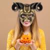 ABOOFAN Halloween Horn Mask Ox Horn Mask Photo Props Masquerade Mask Novelty Halloween Mask Halloween Party Prop Mask Ornament Carnival Party Mask Decorative Face Mask Cosplay Mask view 4