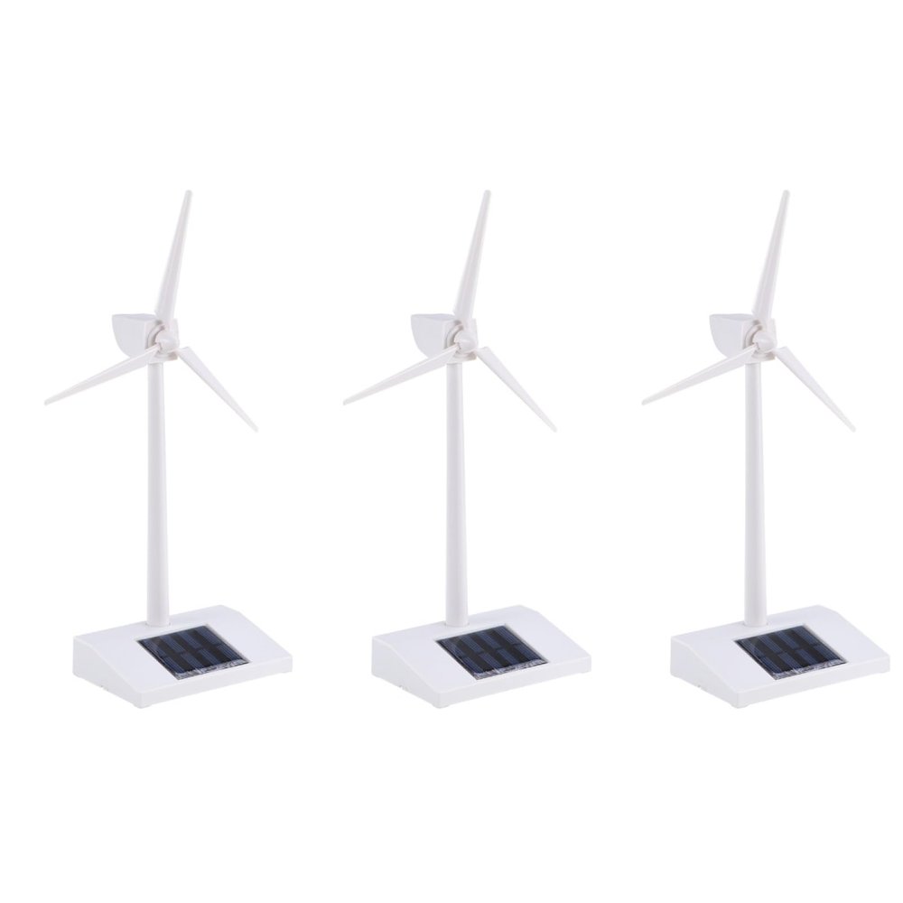 SAFIGLE Solar Powered Windmill Kit for Kids 10.2 Inch Mini Wind Turbine Model DIY Educational Toy Abs Plastic Desktop Solar Windmill for Stem Learning and Home Decor