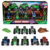 Monster Jam, Grave Digger 40th Anniversary 8-Pack Monster Trucks with Bonus Accessories, 1:64 Scale, Kids Toys for Boys and Girls 3 and up view 1