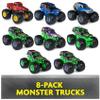 Monster Jam, Grave Digger 40th Anniversary 8-Pack Monster Trucks with Bonus Accessories, 1:64 Scale, Kids Toys for Boys and Girls 3 and up view 2