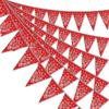 49ft Western Birthday Decorations Pennant Flag Banner Theme Triangle Flags Banner for Party view 1
