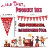 49ft Western Birthday Decorations Pennant Flag Banner Theme Triangle Flags Banner for Party view 2