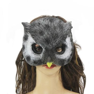 Clobeau Owl Mask Halloween Costume Mardi Gras Mask Cosplay Half Face Animal Furry Party Christmas Eye Cat Masks Easter Masquerade Masks
