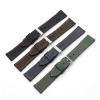 REFKIT Soft Leather Watch Strap 18mm 19mm 20mm 22mm Watch Band Retro Watchband(Blue orange,19mm) view 2