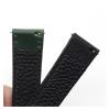 REFKIT Soft Leather Watch Strap 18mm 19mm 20mm 22mm Watch Band Retro Watchband(Dark blue,19mm) view 3
