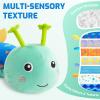 Sumobaby Baby Toys Musical Caterpillar, Stuffed Animal Activity Soft Toys with Teether,Multi-Sensory Crinkle, Rattle and Textures, for Tummy Time Baby Toys 0 to 12 Months Boys,Girls,Caterpillar(Blue) view 2