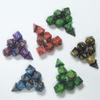 Ankexin 8 Shapes DIY Playing Dice Mold Faceted Cube Round Dice Mold Crystal Resin Mold Kit Dice Digital Game Dice Silicone Mould view 2