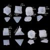 Ankexin 8 Shapes DIY Playing Dice Mold Faceted Cube Round Dice Mold Crystal Resin Mold Kit Dice Digital Game Dice Silicone Mould view 3