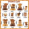 12Pcs Highland Cow Honeycomb Centerpieces Brown Highland Cattle Baby Shower Party Table Decorations Holy Cow Gender Reveal Cutouts Welcome Baby Party Table Toppers Photo Props Decor for Baby view 2