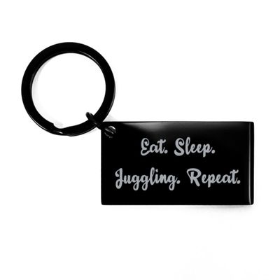 Appreciation Juggling Gifts, Eat. Sleep. Juggling. Repeat, Gag Birthday Keychain For Men Women From Friends, Juggling love gifts, Juggling and love, Juggling for love, Juggling with love, Juggling act