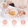 Dommy Butterfly Baby Feeding Set/Suction Bowl With Spoon&Fork|Feeding Supplies| Baby Led Weaning Supplies|Toddler Utensils|Self Feeding Eating Utensils,Pink view 4
