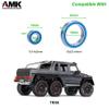 55Pcs TRX6 Metal Ball Bearings Kit, Rubber Sealed Wheel Bearings Set for 1/10 RC Crawler G63 6x6 Truck Upgrades view 2