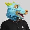 Chinese Dragon Head Mask Halloween Party Great Costume Full Face Masks Animal Latex Mask Cosplay Dress Up Costume Props view 4