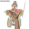 A-ONE Oriental Doll Clown Role Asian Doll Ornament, Low Official Position Chou Role Hand Glove Puppet for Souvenir Gifts Indoor Home Decoration SW14 view 4