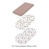 AMROSE 3 Pack Heavenly Soft Bassinet Sheets for Baby Universal Fitted for Various Cradle and Bassinet Mattress Pad, Silk Touch Gentle Breathable Microfiber, Alpaca & Feather view 3