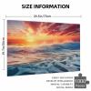 Jigsaw Puzzles 1000 Pieces for Adults and Families Sunset On The Ocean Wave Formation Wooden DIY Educational Toys Gift for Home 29.5 x 19.6 in view 2
