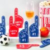 Sinmoe 48 Pieces Mini Foam Fingers, We're #1 Sport Fan Foam Finger Basketball Baseball Football Soccer Team Cheerleader Gifts for Sporting Events Games Birthday Supplies(Red, Blue) view 3