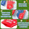 Sinmoe 48 Pieces Mini Foam Fingers, We're #1 Sport Fan Foam Finger Basketball Baseball Football Soccer Team Cheerleader Gifts for Sporting Events Games Birthday Supplies(Red, Blue) view 4