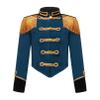 Moily Kids Girls Circus Ringmaster Costume Long Sleeve Fringe Tassel Epaulet Jacket Drummer Cosplay Performance Peacock Blue 8 Years view 1