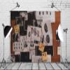CORFOTO 7x5ft Fabric Spy Theme Backdrop Spy Detective Game Supplies Birthday Party Decorations Fingerprint Clues Evidence Decor Crime Scene Background Photo Booth Studio Props view 3