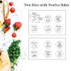 2 PCS Food Dice Game Valentines Gifts for Him Her Valentines Gifts for Girlfriend Boyfriend Wife Husband Food Decision Dice for Couple Mom Dad Son Daughter Steel Anniversary Date Night Game Christmas view 3