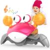 Yeaye Crawling Crab Baby Toys Infant - Tummy Time Toy Gifts for 3 4 5 6 7 8 9 10 11 12 Boy Girl with Learning Crawl System Music for 0-6 6-12 12-18 36 Months Walking Toddler Birthday Gift(Red) view 1