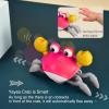 Yeaye Crawling Crab Baby Toys Infant - Tummy Time Toy Gifts for 3 4 5 6 7 8 9 10 11 12 Boy Girl with Learning Crawl System Music for 0-6 6-12 12-18 36 Months Walking Toddler Birthday Gift(Red) view 2