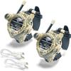 Walkie Talkie for Kids,Rechargeable Spy Walkie Talkies Watch Army Toys Gifts for Children,Two-Way Radio Walky Talky Watches with Flashlight Children Outdoor Game Interphone Toy Game(2 Pack) view 1