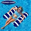 3 Pack Inflatable Pool Floats Adult Size Water Hammock,Floats for Swimming Pool,4-in-1 Multi-Purpose Pool Floating Toys,Pool Rafts Lounge Chairs Floaties,for Adults Vacation Fun and Rest view 3