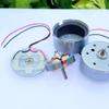 GTPBAO Power Science Micro DC 300 Motor, Mini Small 24mm Round Mute Spindle Motor, 1.5V-6V DIY Solar Power Toy Model, Engine Projects view 3