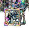 ARUOHHA Hollow DND Dice Set, 7PCS Metal Rainbow D and D Dice Role Playing Games RPG Polyhedral Dice with Gift Box D20 D12 D10 D8 D6 D4 view 1