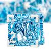 ARUOHHA Hollow DND Dice Set Silver Blue 5-Headed Dragons D and D Dice with Gift Box, Role Playing Games 7PCS Metal Dungeons Polyhedral Dice RPG Dice Set D20 D12 D10 D8 D6 D4 view 1