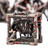 ARUOHHA Hollow DND Dice Set Blood Spatter 5-Headed Dragons D and D Dice with Gift Box, Role Playing Games 7PCS RPG Metal Dungeons Polyhedral Dice D20 D12 D10 D8 D6 D4 view 1