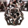 ARUOHHA Hollow DND Dice Set Blood Spatter 5-Headed Dragons D and D Dice with Gift Box, Role Playing Games 7PCS RPG Metal Dungeons Polyhedral Dice D20 D12 D10 D8 D6 D4 view 2