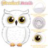 Aoriher Owl Piata with Stick Blindfold Confetti 3D White Snowy Owl Piatas Set for Woodland Forest Wizard Animal Party Shower Game Birthday Party Decorations Supplies view 2