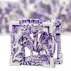 ARUOHHA Hollow DND Dice Set Silver Purple 5-Headed Dragons D and D Dice with Gift Box, Role Playing Games RPG 7PCS Dungeons Metal Polyhedral Dice D20 D12 D10 D8 D6 D4 view 1
