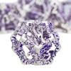 ARUOHHA Hollow DND Dice Set Silver Purple 5-Headed Dragons D and D Dice with Gift Box, Role Playing Games RPG 7PCS Dungeons Metal Polyhedral Dice D20 D12 D10 D8 D6 D4 view 2