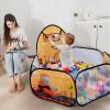 LOJETON Kids Ball Pit, Pop Up Children Play Tent, Toddler Ball Pool Baby Crawl Playpen with Basketball Hoop, Portable Toys for Girls Boys, 4 ft / 120 cm, Balls Not Included, Engineering Car view 3