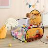 LOJETON Kids Ball Pit, Pop Up Children Play Tent, Toddler Ball Pool Baby Crawl Playpen with Basketball Hoop, Portable Toys for Girls Boys, 4 ft / 120 cm, Balls Not Included, Engineering Car view 4