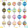 100 Pcs Happy Birthday Aluminum Foil Balloons for Birthday Party Decoration Supplies, 18 Inches Round Helium Floating Mylar Balloon (20 Patterns) view 4