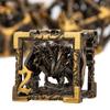 ARUOHHA Hollow DND Dice Set Antique Gold 5-Headed Dragons D and D Dice with Gift Box, Role Playing Games 7PCS RPG Metal Dungeons Polyhedral Dice D20 D12 D10 D8 D6 D4 view 1